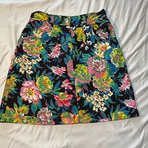 Women's MSGM Milano 5 Pocket Cotton Floral Ultra Mini Skirt Size 38/ XS